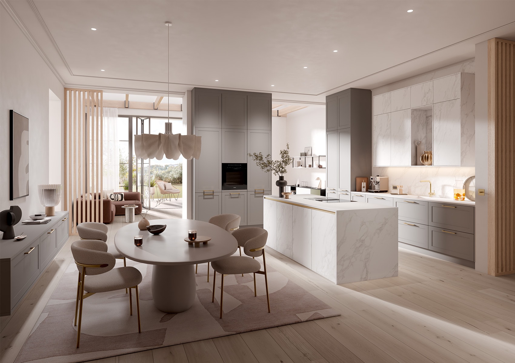 High-end custom kitchen cabinetry modern luxury